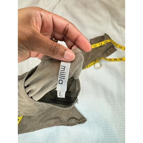 Milla Vegan Suede Top SIZE L - Picture 6 of 7